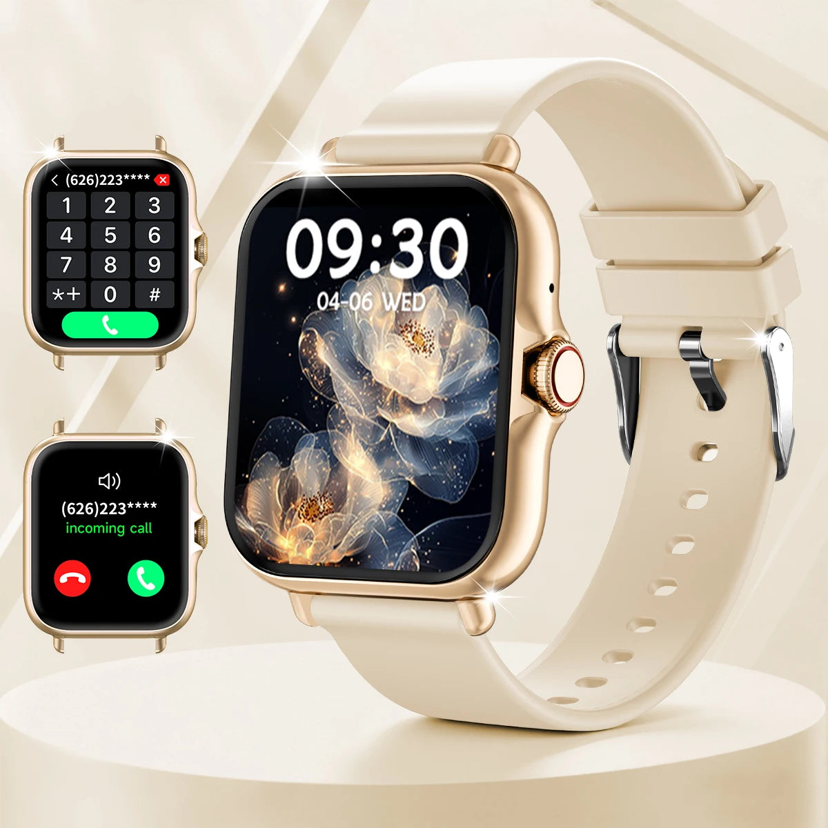New 1.83''Screen Smartwatch Wireless Call Message Reminder Multiple Sports Modes Remote Camera Perfect Holiday Gift Men Women