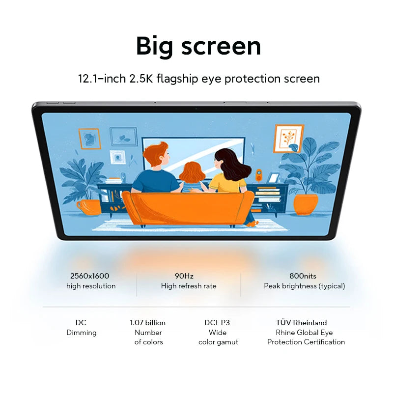 Original Lenovo Xiaoxin Pad 12.1 2025 Tablet 12.1'' 90Hz  Display MediaTek Dimensity 6400 10200mAh 45W Charging Pad PC CN versio