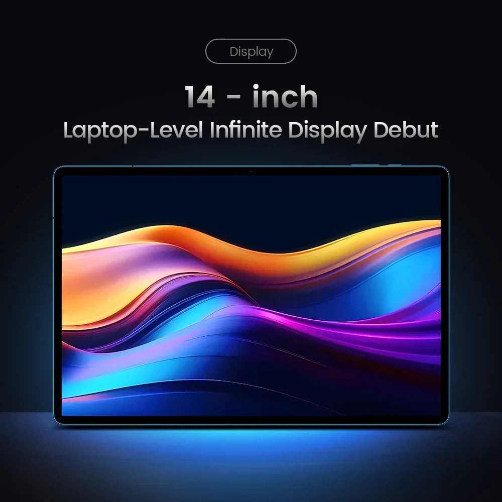 Teclast T70 14" 2.2K Display Android 15 Tablets MTK Helio G100 Max 20GB RAM 128GB ROM 10000mAh Battery 18W 4G LTE Global Version