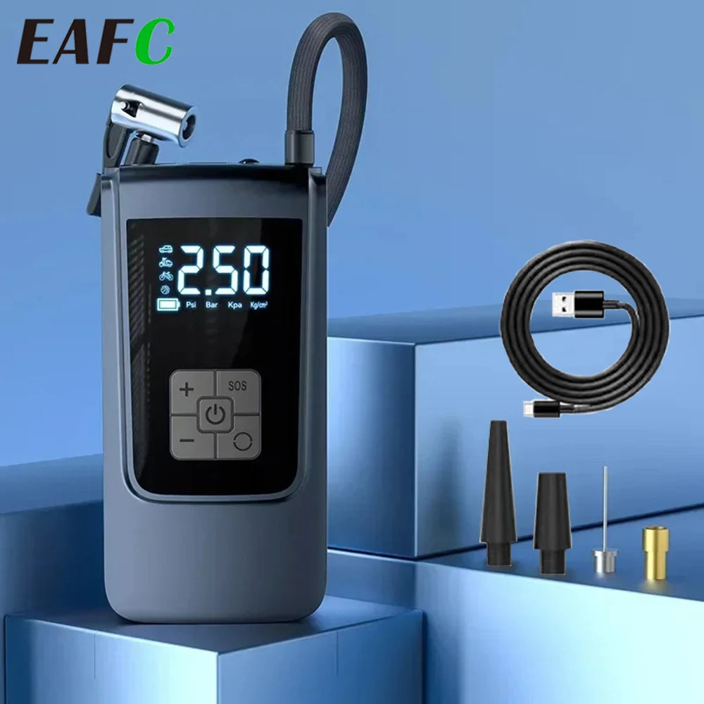 EAFC 150PSI Air Compressor Air Pump For Car Portable Tyre Inflator Pump Electric Motorcycle Car Motorcycles Bicycles