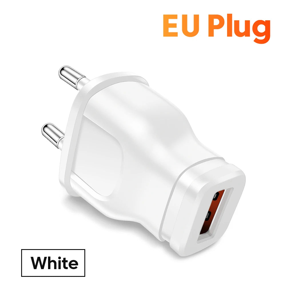 1A 5W USB Wall Charger Mini Universal EU US Travel Charger For iPhone Samsung Xiaomi Huawei Google Mobile Phone Power Adapter