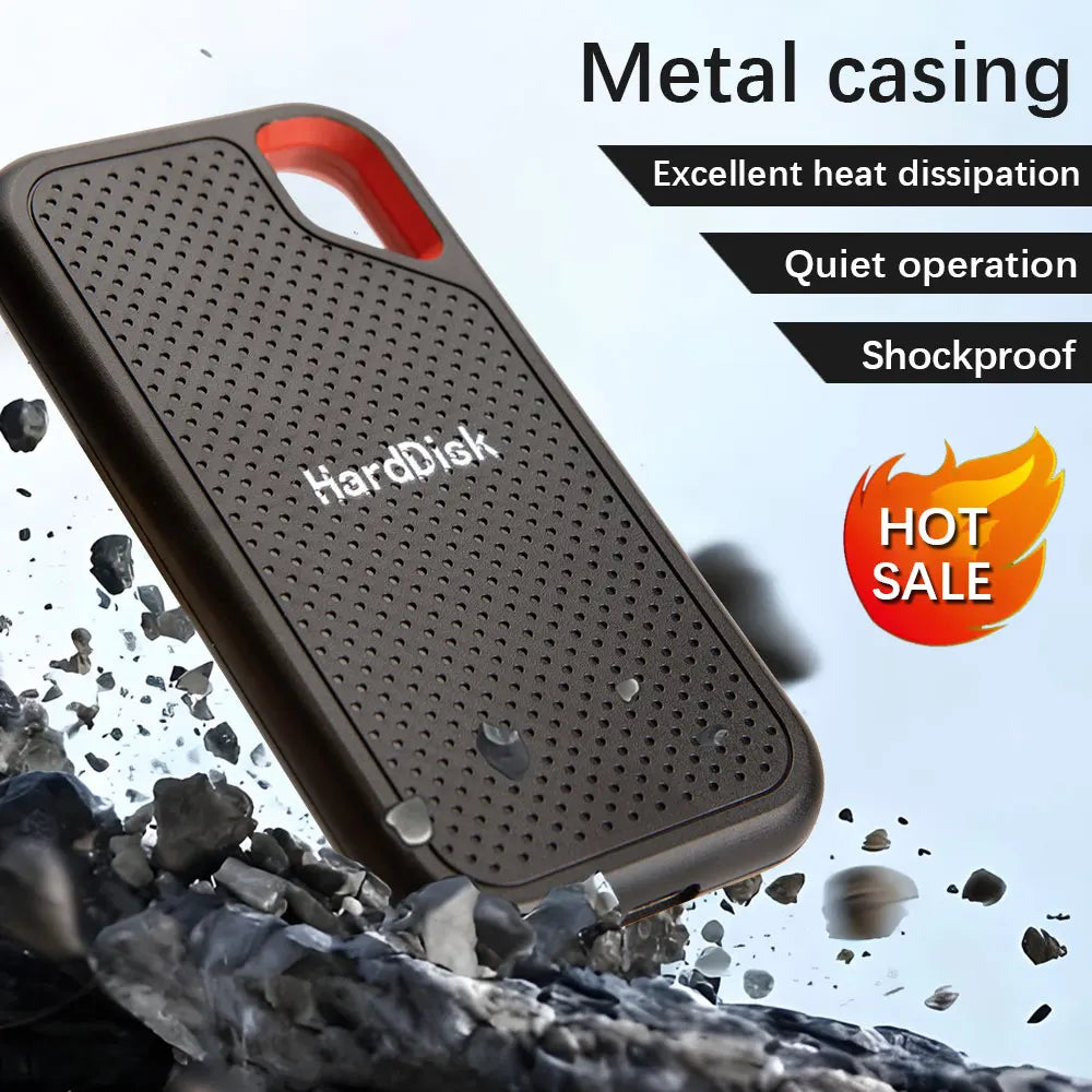 1TB cost-effective external hard drive USB 3.1 high-speed transfer solid-state drive, new portable hard drive suitable for lapto