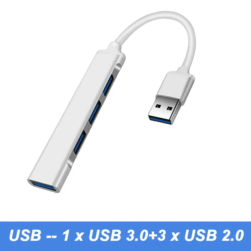USB 3.0 Hub USB Hub  Type C Dock 4 Port Multi Splitter Adapter OTG Type C HUB for Xiaomi Huawei Macbook Pro USB 3.0 2.0