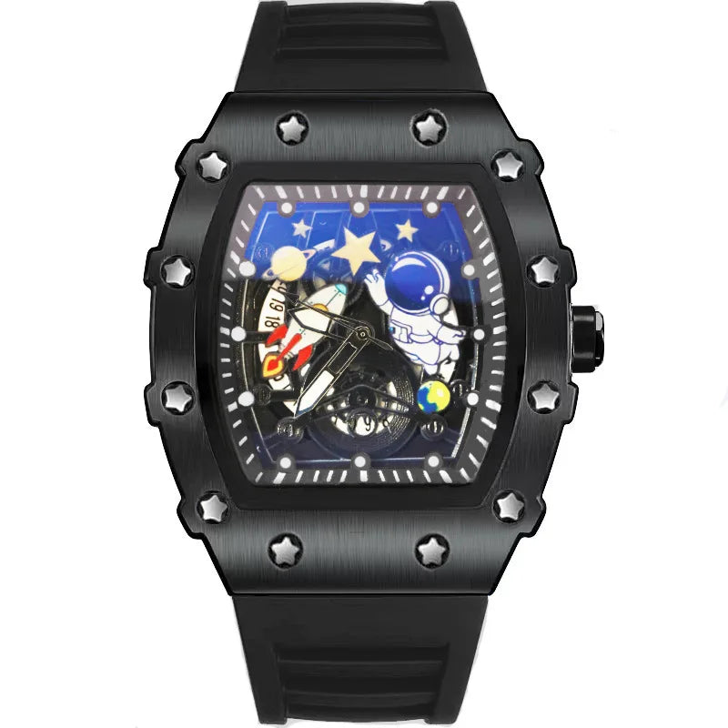 Astronaut Engraving Design Quartz Watch for Men Fashion Luminous Cool Business Watches Personality Watch Luxury Sport AAA Clock