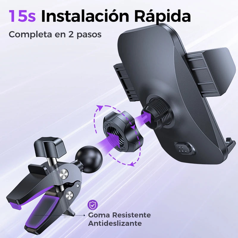 Joyroom Upgraded Car Phone Holder Military-Grade Protection Big Phone And Thick Cases Friendly Hands Free Air Vent Car Mount