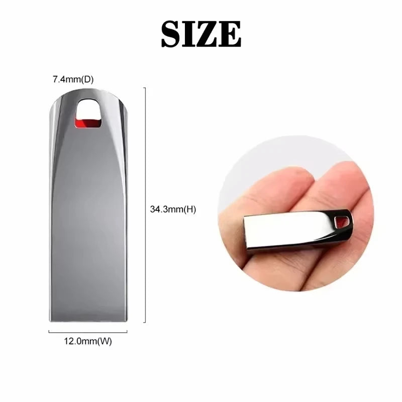 New 2TB USB3.2 Flash Drive Super High Speed Data Transfer 1TB Large Capacity Ultra-Fast Portable Storage Sleek Durable U Disk
