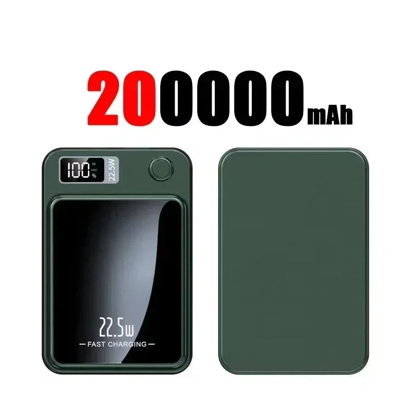 Lenovo Magnetic Wireless Power Bank 500000mAh PD22.5W Large Capacity Fast Charging External Battery For iPhone Huawei Samsung