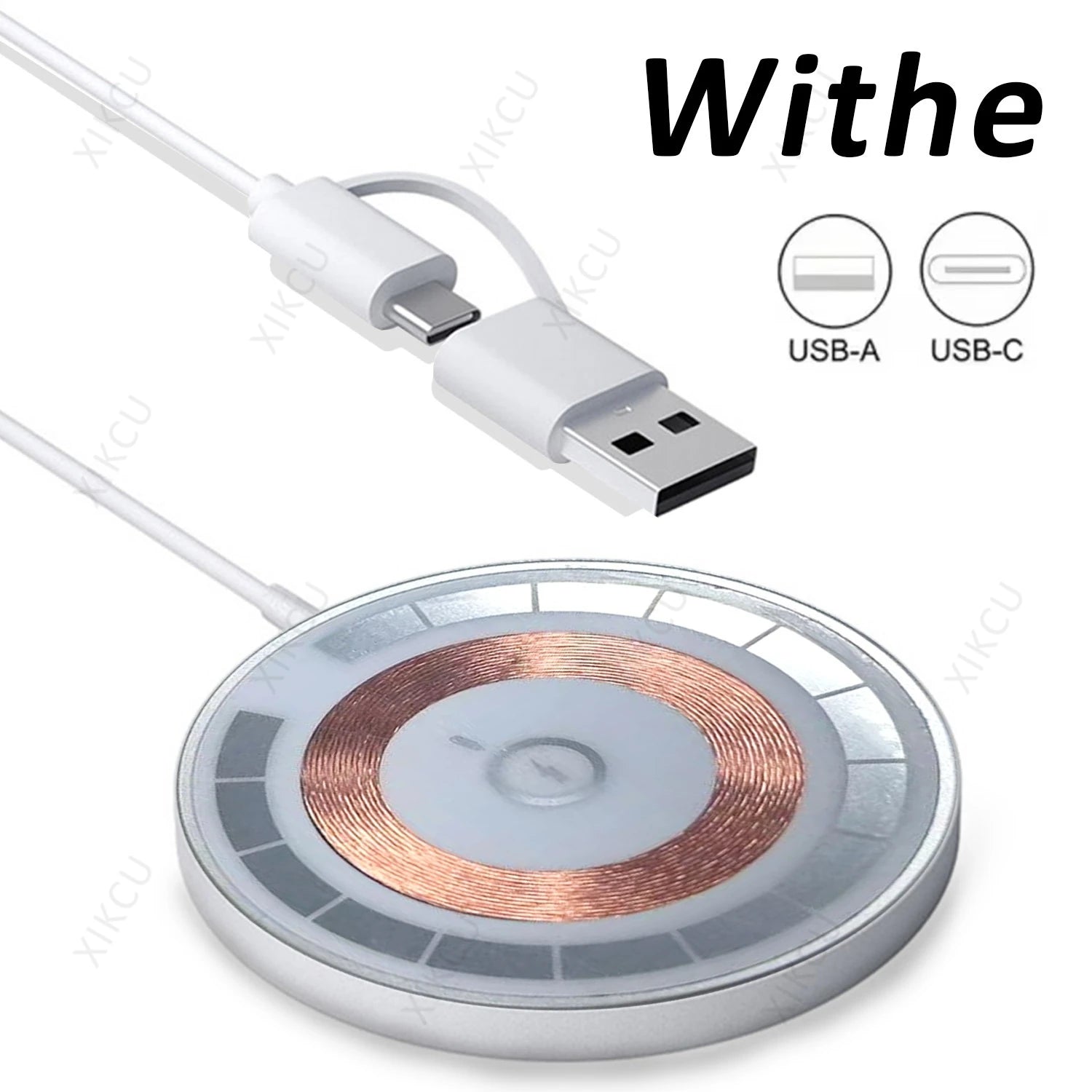 15W Magnetic Phone Wireless Charger Pad For Magsafe iPhone 16/16Pro Max 15 14 13 12 Samsung AiPods Pro 3 Fast Charging Station