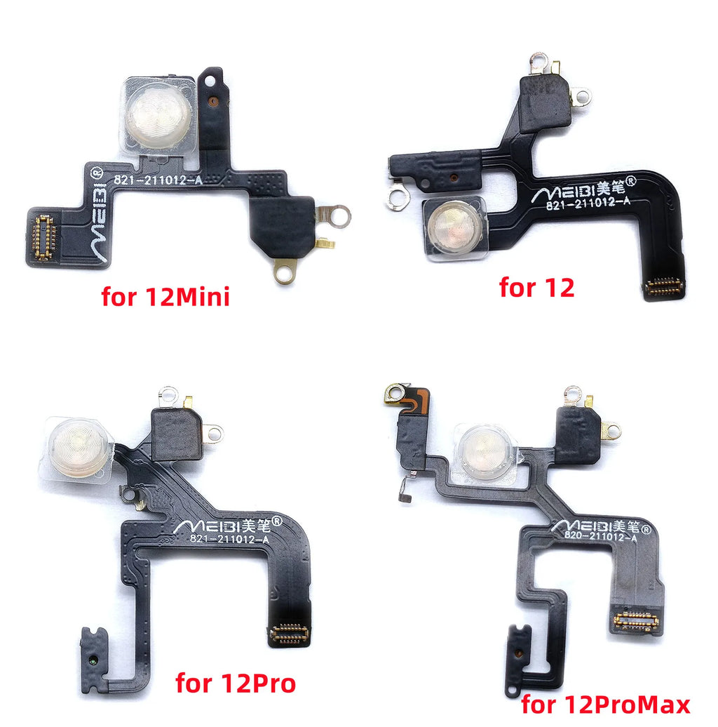 1pcs LED Flash Light Sensor Flex Cable For iPhone 12 14 Plus 13 Pro Max 11 Proximity Distance Ambient Parts