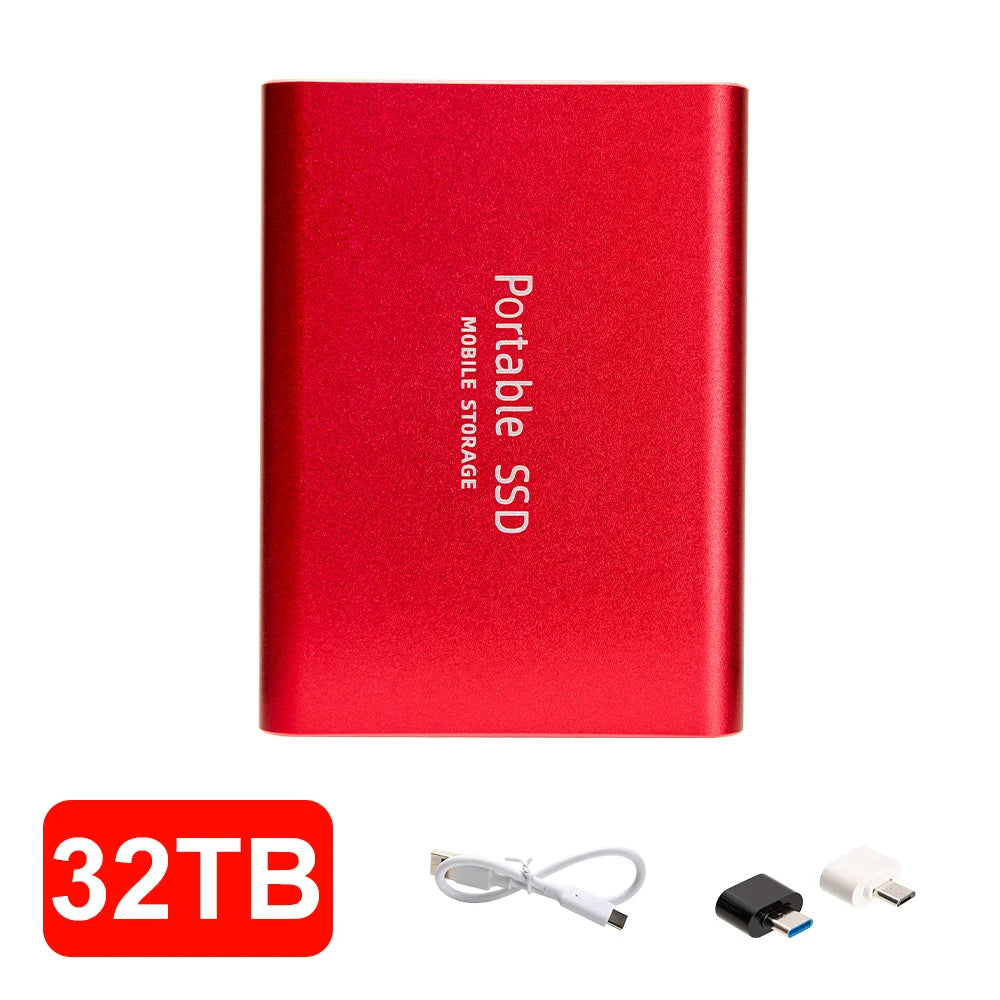 12TB External SSD Portable USB C Solid State Drive Ultra Thin Powerful Performance Game File Storage