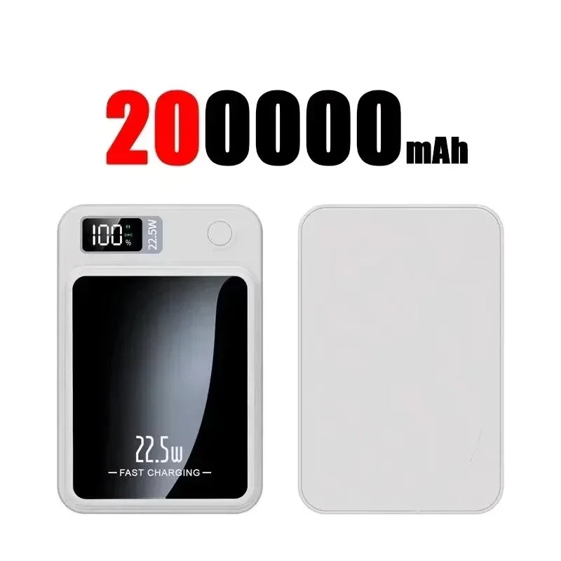Lenovo Magnetic Wireless Power Bank 500000mAh PD22.5W Large Capacity Fast Charging External Battery For iPhone Huawei Samsung