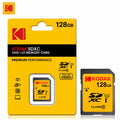KODAK SD Card 32GB 64GB 128GB Class 10 U1 V30 High Speed Memory Card SDXC for DSLR Camera 4K Video