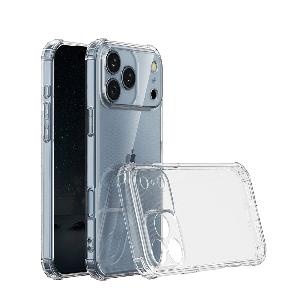 Drop Protection Clear Soft TPU Case for Iphone 17E 17 pro max 16e air X XS MAX XR 16E 11 12 13 14 plus 6 7 8 15 16 Cover