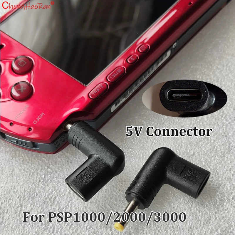 1/2/10PCS 5V Type-C to DC Power Charge Convert For PSP 1000 2000 3000 Mini USB Charging Convert Adapter DC 4.0x1.7mm