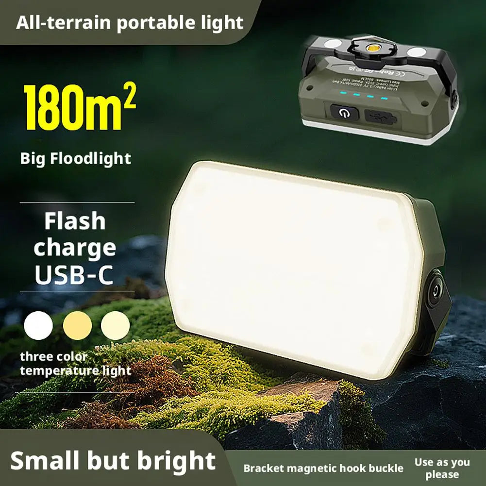 Camping Lantern LED Waterproof Portable Cordless Battery Powered Flood Lights For Hiking Fishing Tent Outdoor Power