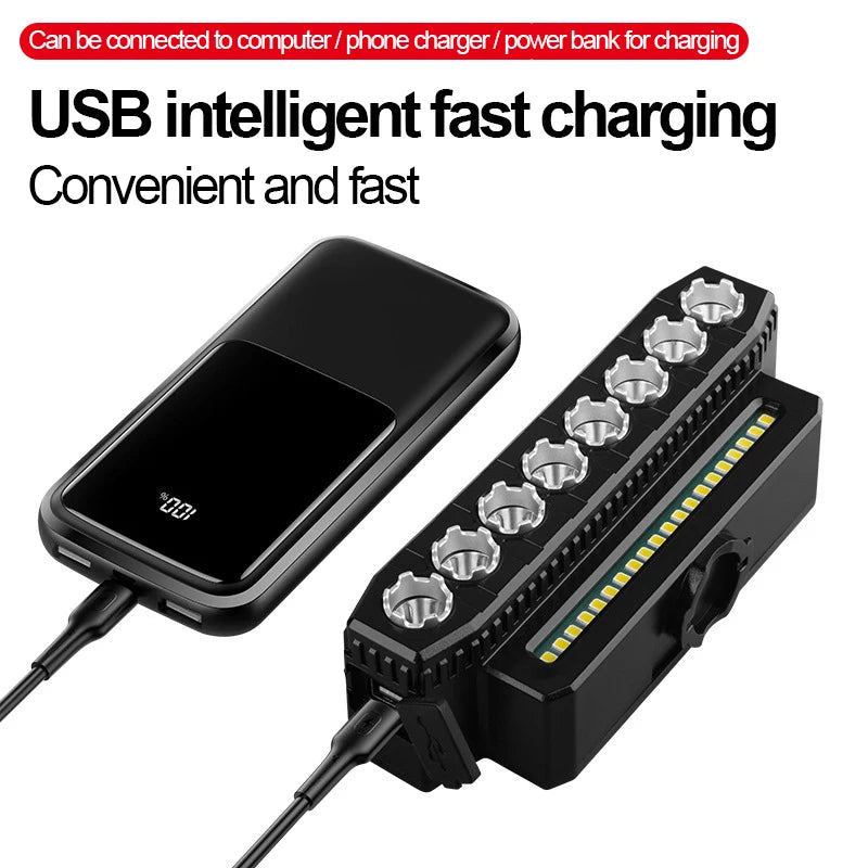 New USB Charging MTB Headlight Bicycle Light LED Waterproof Cycling Lamp Flashlight Cycling Horn Bike Light Front light bicycle