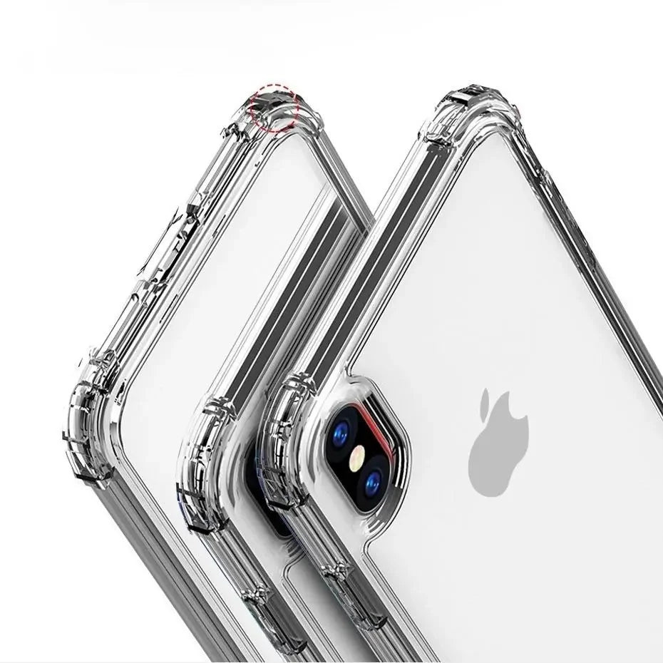 Drop Protection Clear Soft TPU Case for Iphone 17E 17 pro max 16e air X XS MAX XR 16E 11 12 13 14 plus 6 7 8 15 16 Cover