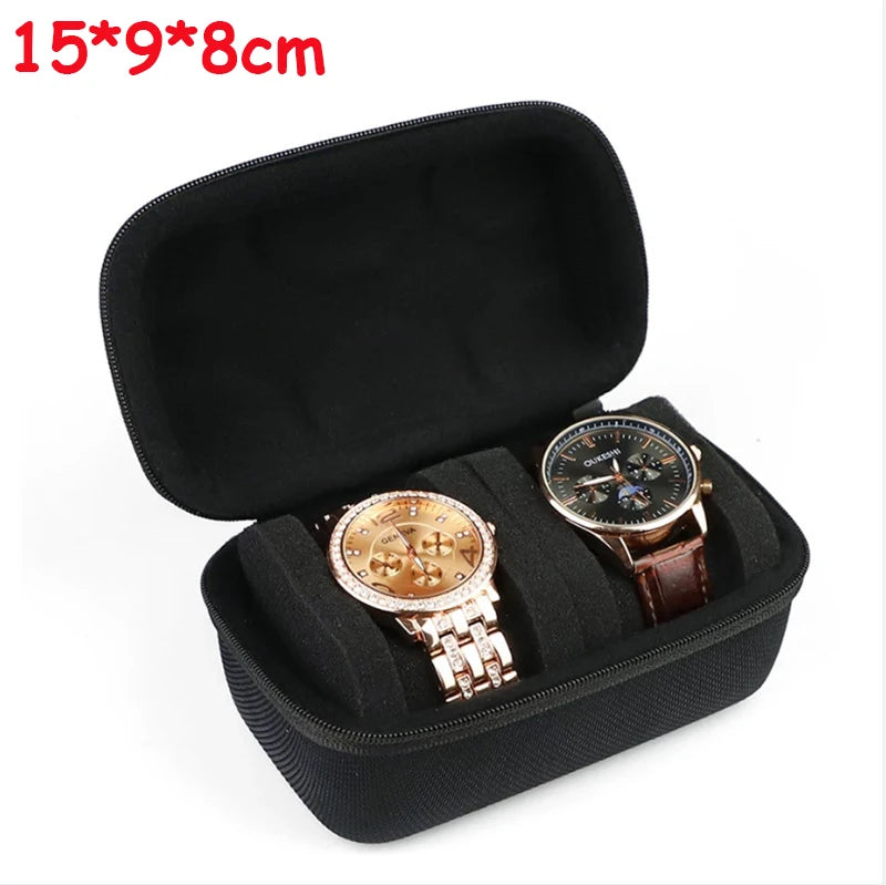 Travel Watch Box Organizer Portable Waterproof Watch Storage Box EVA Travel Watch Carrying Case Smart Watches Men & Women Gift