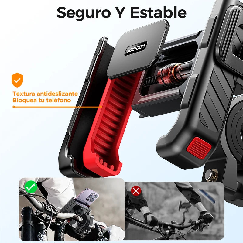 Joyroom 2024 Bike Phone Holder Universal One-hand Operation Bicycle Motorcycle Phone Holder For 4.7-7" Mobile Phone Shockproof