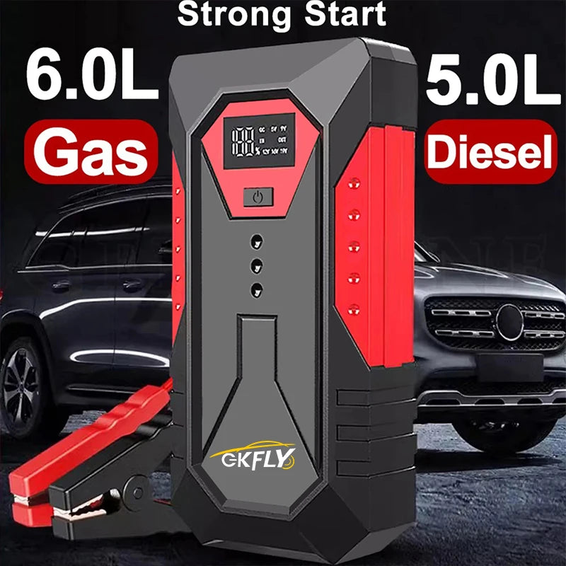 GKFLY 2000A 3000A 4000A Car Jump Starter Big Power Bank Car Battery Booster 12V Car Starting Device for Petrol  6.0L Diesel 5.0L