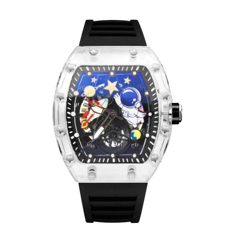 Astronaut Engraving Design Quartz Watch for Men Fashion Luminous Cool Business Watches Personality Watch Luxury Sport AAA Clock
