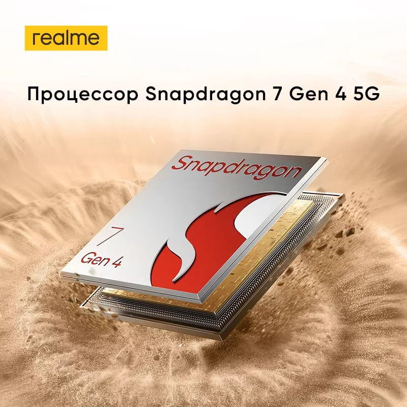 realme 15 Pro 5G Smartphone Snapdragon 7 Gen 4 Chipset 7000mAh Battery 80W Charge 6.8"144Hz 4D Curve+ Display Triple 50MP Camera