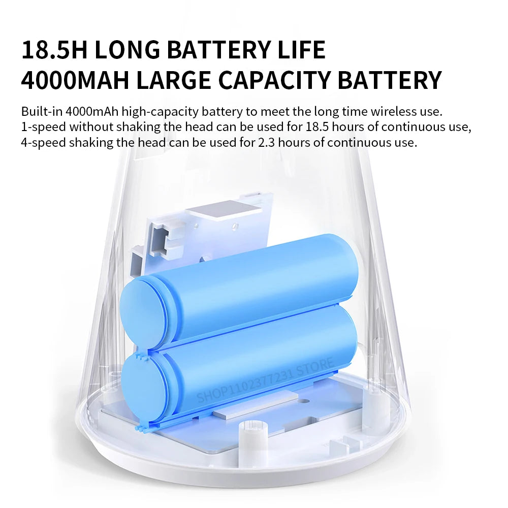 Xiaomi Mijia Desktop Move Fan Type-C Charging 4000 mAh Ultra-long Battery Life Mini Low Noise Desktop Handheld Dual Use Summer