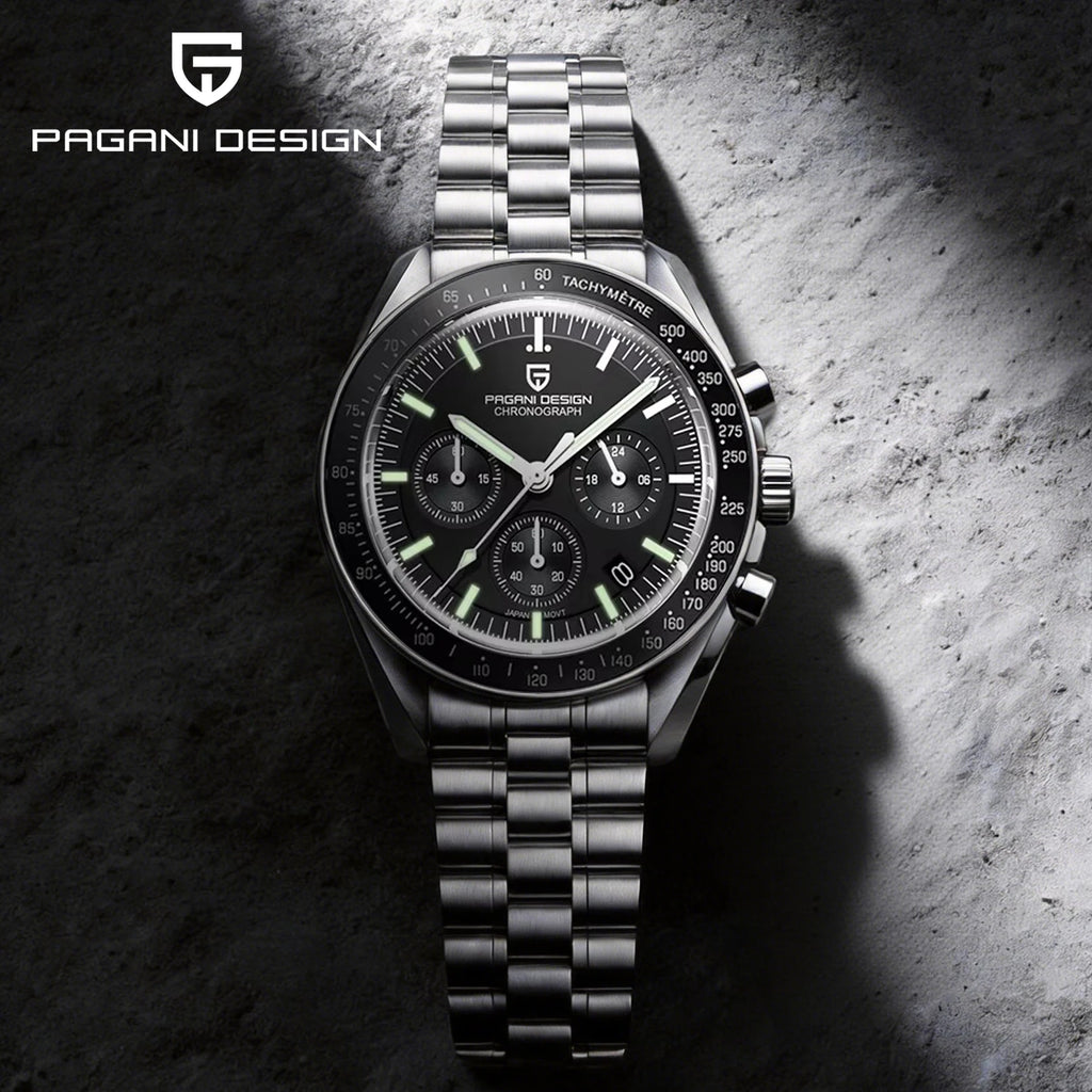 PAGANI DESIGN 2026 New Men's Watches Top Luxury Quartz Watch For Men Auto Date Speed Chronograph AR Sapphire Mirror Wrist watch