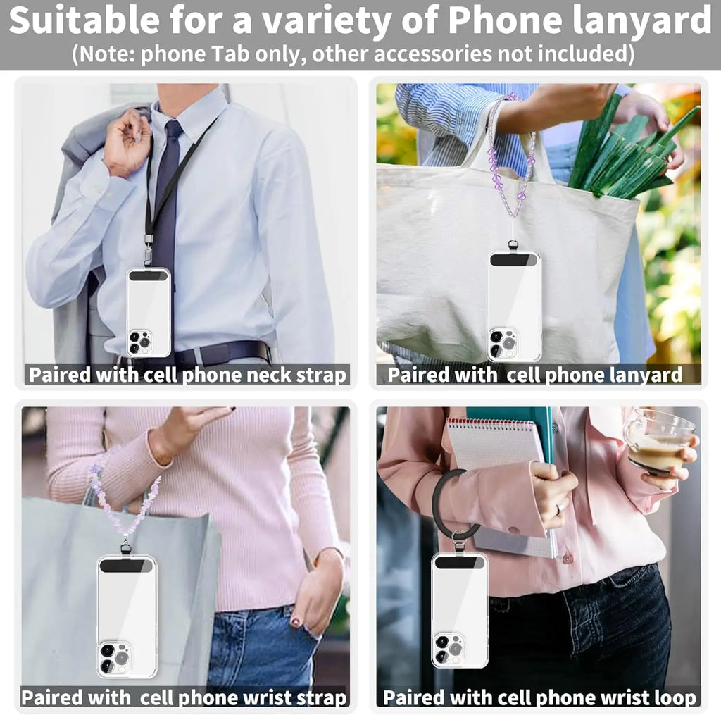 10/5/1Pcs Universal Tpu Mobile Phone Anti-lost Xyun Lanyard Card Gasket Nylon Detachable Phone Hanging Cord Strap Patch Tether