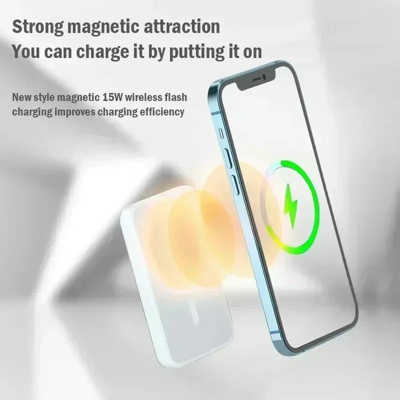 ROMOSS 50000mAh Magnetic Wireless Power Bank Charger for Magsafe Fast Charging External Spare Battery For iPhone Samsung Huawei