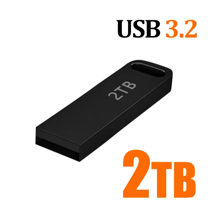 2TB Flash Drive USB 3.2 Super High Speed Transfer Metal Mini U-Disk Pen Drive Type C Memory Waterproof Disk SSD U-Drive ﻿