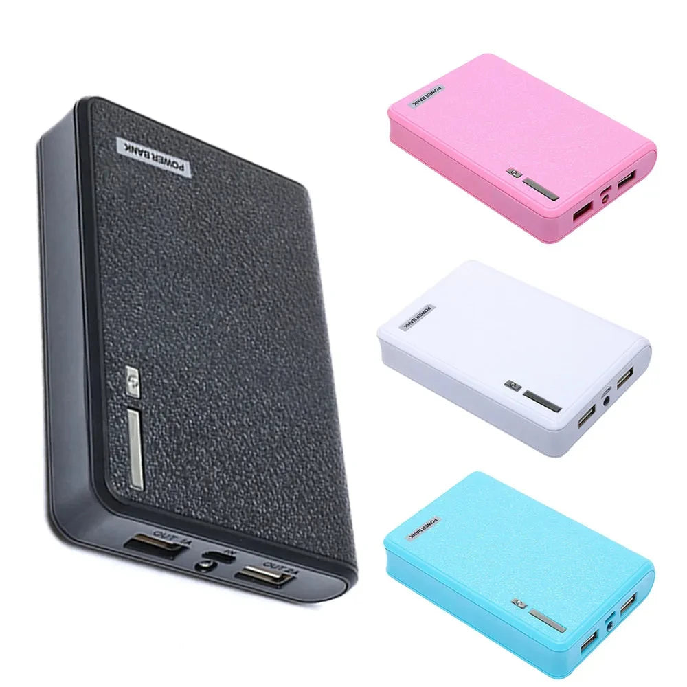 DIY 4*18650 Power Bank Case 4 in 1 Battery Charge Storage Box Shell Micro USB with Flashlight For Charging Mobile Phones