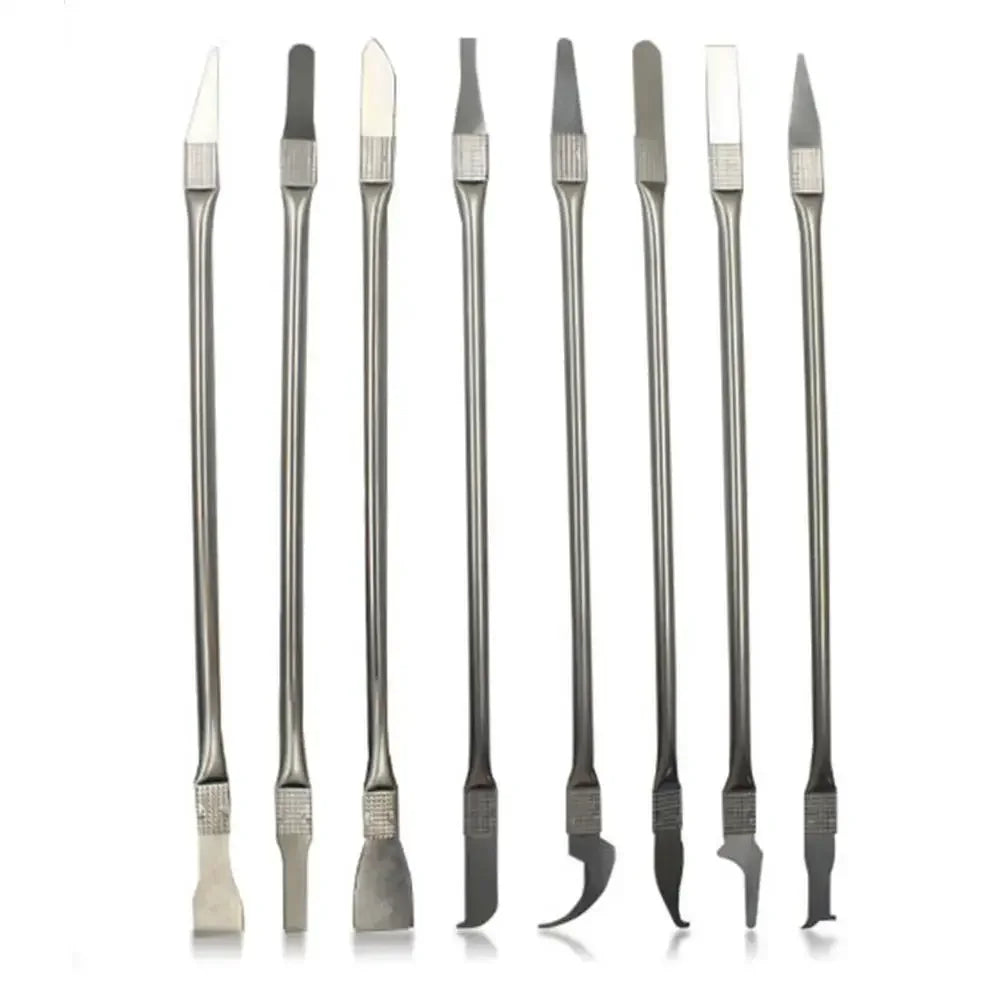 8-in-1 Mobile Phone LCD Chip Glue Removal Crowbar CPU Chip Tool Repair Removal Kit Multi-shape Disassembly Repair Tool for Phone