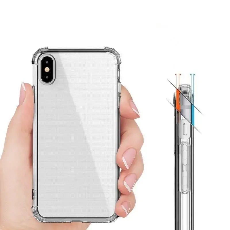 Drop Protection Clear Soft TPU Case for Iphone 17E 17 pro max 16e air X XS MAX XR 16E 11 12 13 14 plus 6 7 8 15 16 Cover