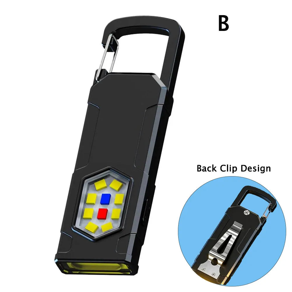 Outdoor LED Flashlight 550Lm Portable Mini Torch Light Pocket Lantern Flood Work Light with 5 Modes