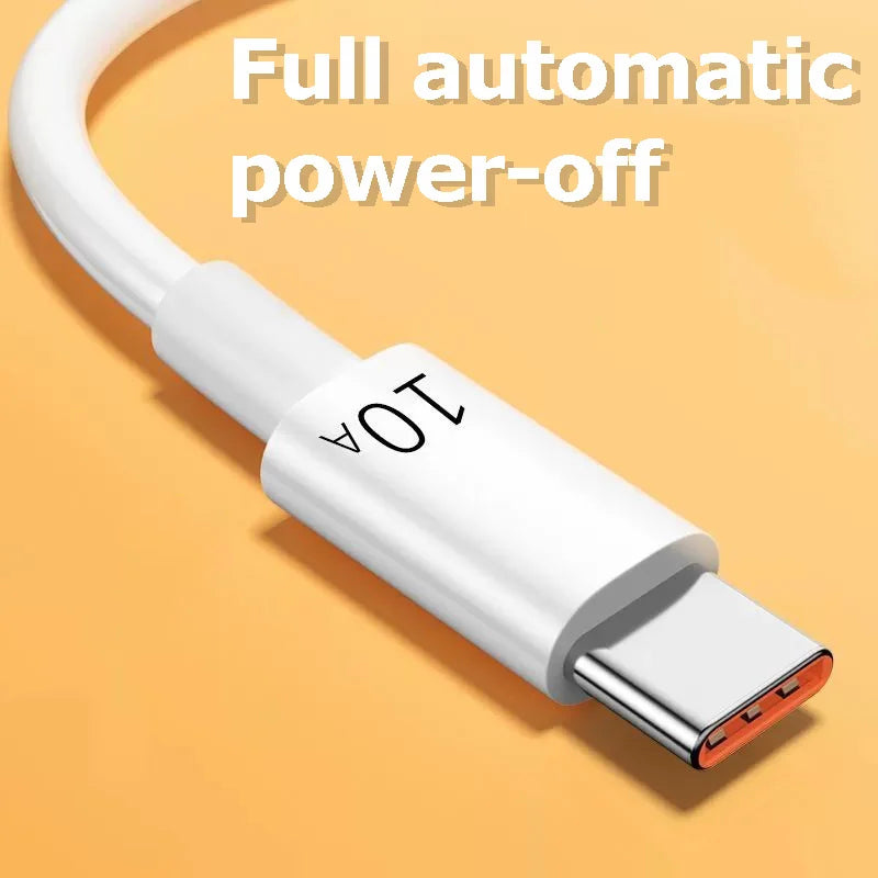 Android 120W 10A USB to Type C Cable Super Fast Charging Cable For Huawei P40 Honor Data Cord For Xiaomi Redmi 0.3/1M/1.5M/2M