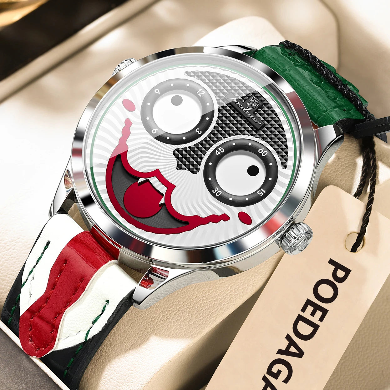 POEDAGAR Original Luxury Watch For Man Waterproof High Quality Male Wristwatch Quartz Leather Sports Fashion Men's Watches Reloj
