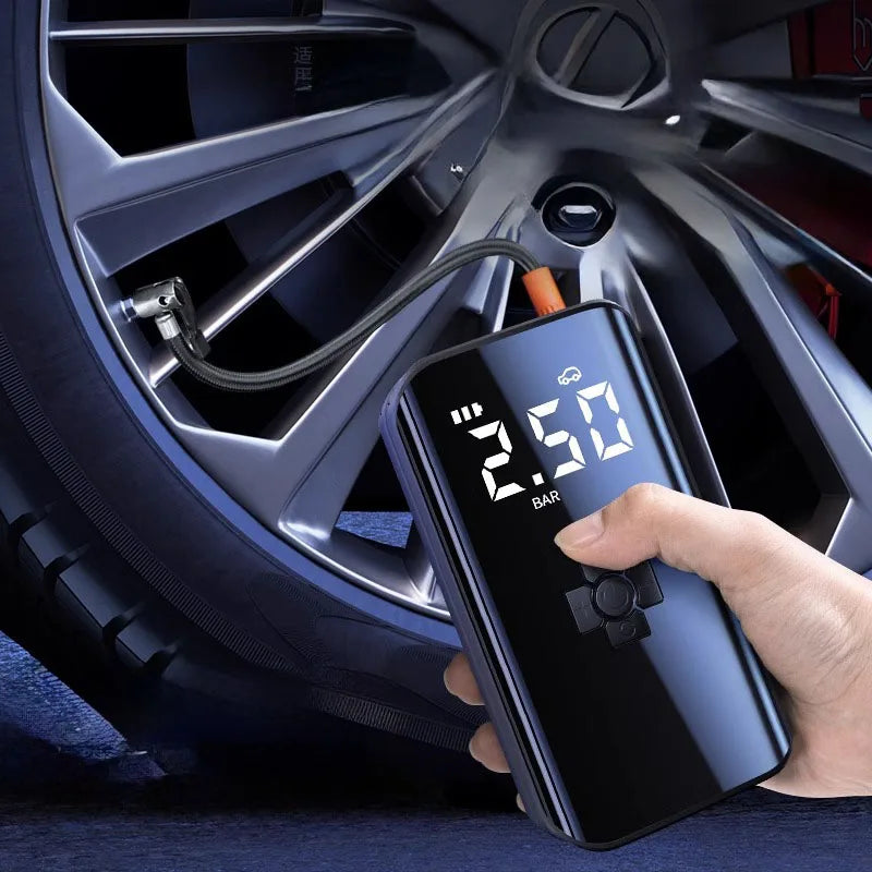 LEIBOO Rechargeable Car Air Pump Portable Car Automatic Compressor Tire Inflator for Motorcycle Bicycle Basketball Inflatable