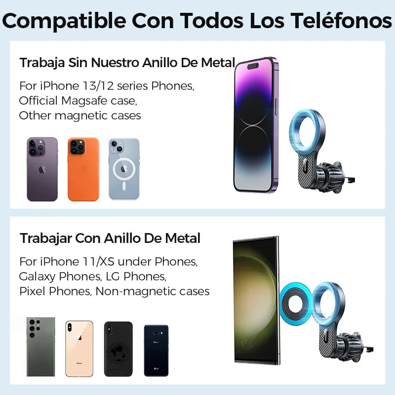 Joyroom Magnetic Car Phone Holder Universal Strong Car Air Vent Phone Mount Compatible with iPhone Samsung LG Google Pixel, etc