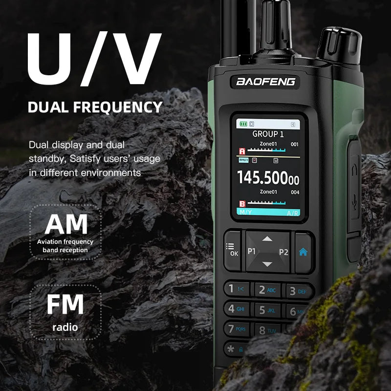 New BAOFENG DM32 Walkie Talkie DMR GPS 10W   Programming Multi Band Wireless Copy Frequency Type-C UV32 Ham 2 Way Ra