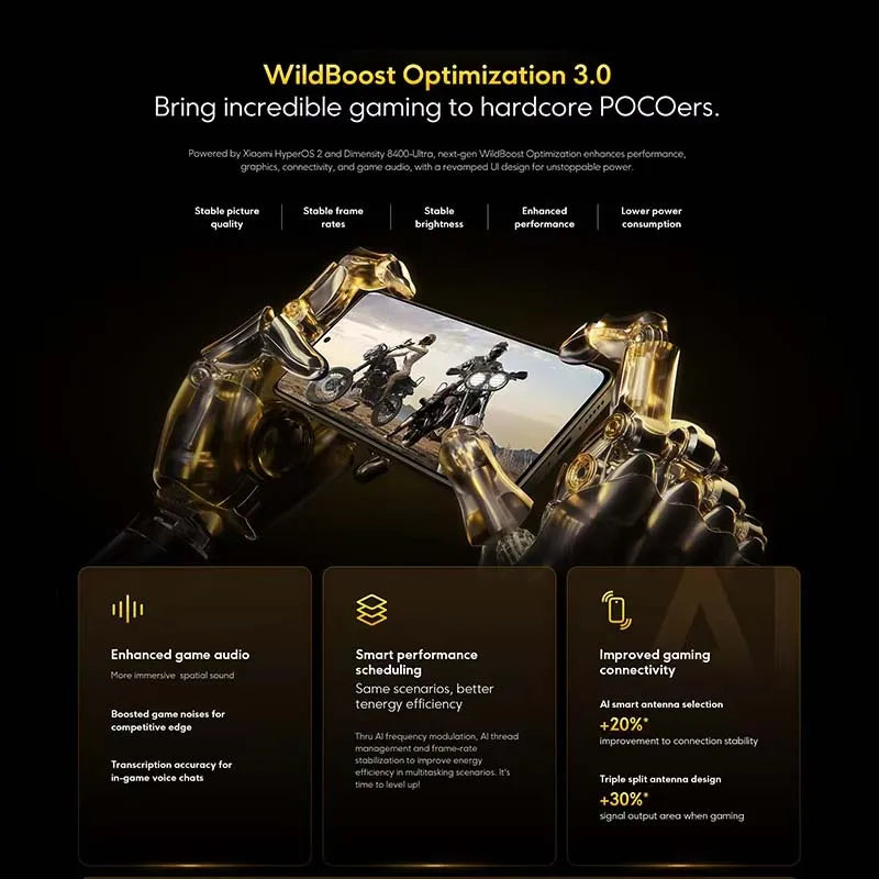 POCO X7 Pro 5G Global Version Smartphone 256GB/512GB 8400-Ultra 90W Battery 6000mAh 50MP Camera 6.67 120Hz IP68 NFC Display