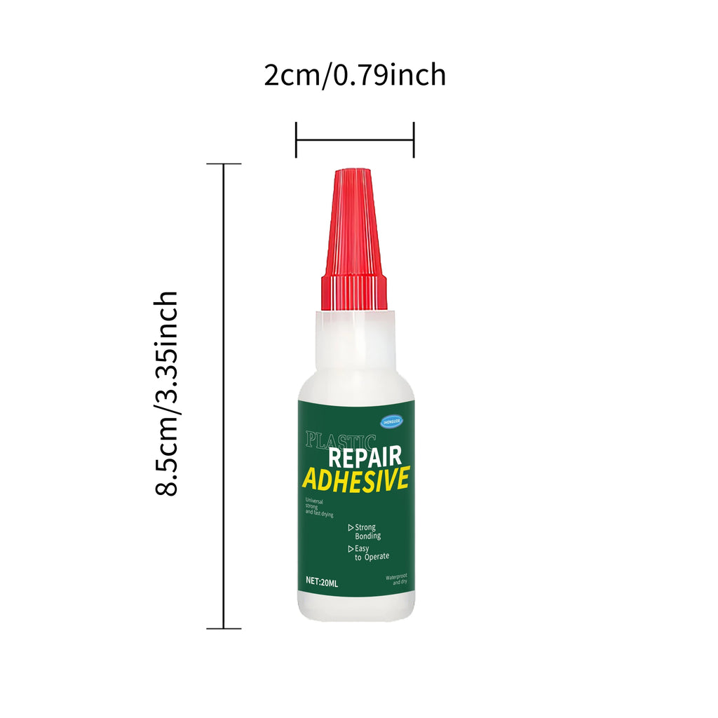 Heavy-Duty Car Bumper Plastic Adhesive - Structural Repair Adhesive for Cracks, Chips, and Impact Damage - No Welding Required, Suitable for Bumpers, Mirror Bases, Exterior Plastic Repair - Recommended by Auto Detailing Techn