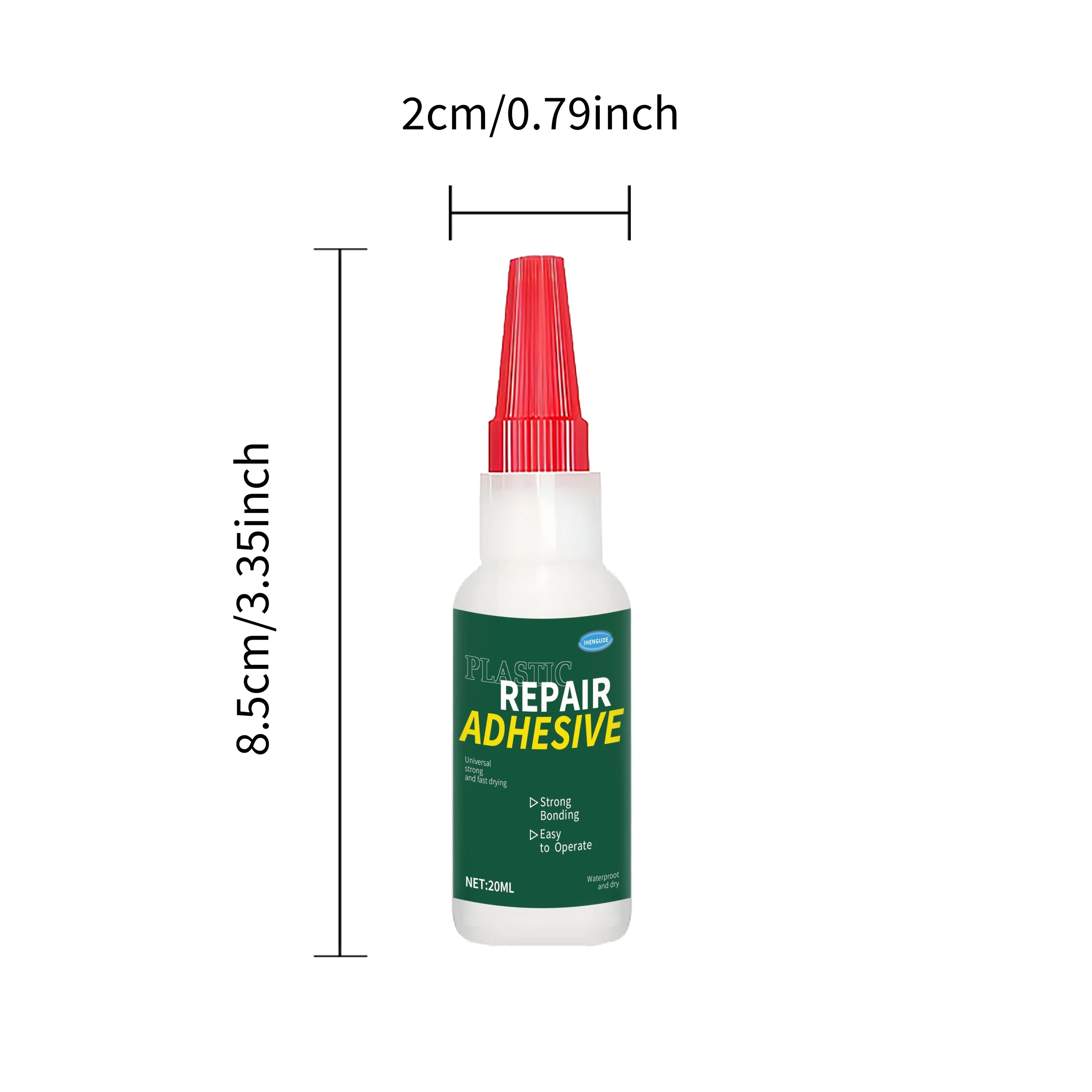 Heavy-Duty Car Bumper Plastic Adhesive - Structural Repair Adhesive for Cracks, Chips, and Impact Damage - No Welding Required, Suitable for Bumpers, Mirror Bases, Exterior Plastic Repair - Recommended by Auto Detailing Techn