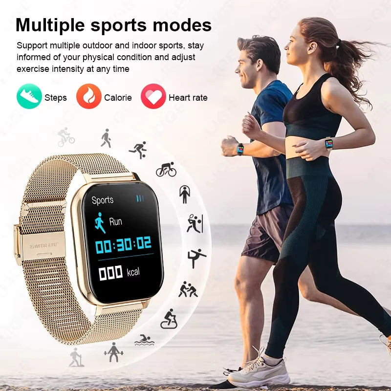 LAXASFIT New Smart Watch Multiple Sports Mode Sleep Monitor Find Phone Bluetooth Call Smart Watch Men Women Gift