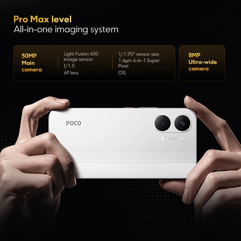 Global Version POCO X8 Pro Max 8500mAh Smartphone Dimensity 9500s 6.83'' 1.5K 120Hz Ultra-Bright AMOLED Display