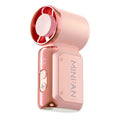 Portable silent mini bladeless electric fan, suitable for outdoor, travel, and office use, travel accessories