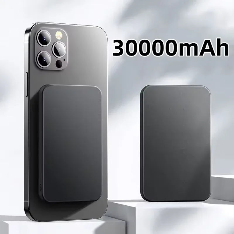 50000mAh Wireless Magnetic Power Bank PD 22.5W Fast Charging Portable External Spare Battery Pack for Magsafe For iPhone Samsung