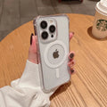 For iPhone 17 ProMax Transparent For Magsafe Magnetic Case for iPhone 17 16 15 14 13 12 11 X XR XS Max Pro Plus Shockproof Cover