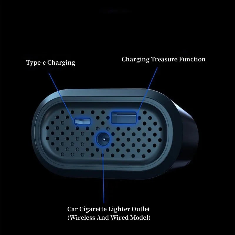 LEIBOO Tire Inflator Portable Air Compressor 150PSI Air Pump for Car Tires Emergency LED Light for Car Motorcycle Bike Ball