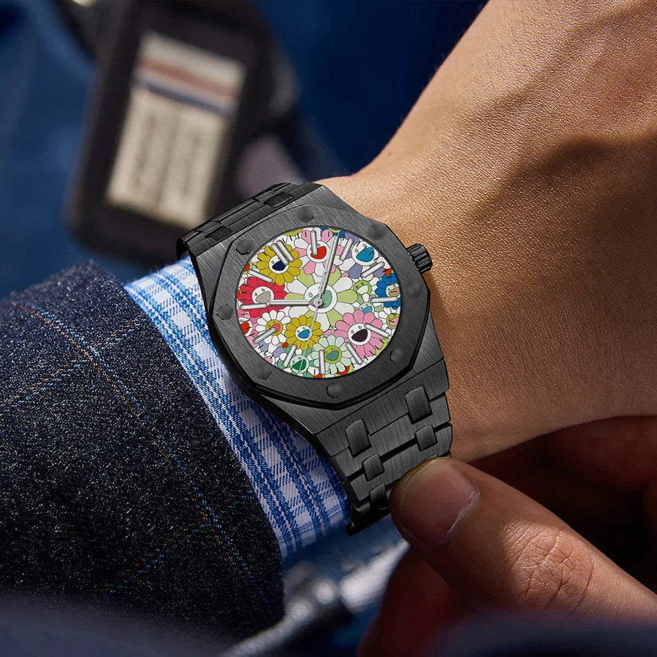 Retro Men's Quartz Qatch Luxury and Fashionable Women's Clock Luminous Sports Watch Alloy Business Quartz Wristwatch Gift